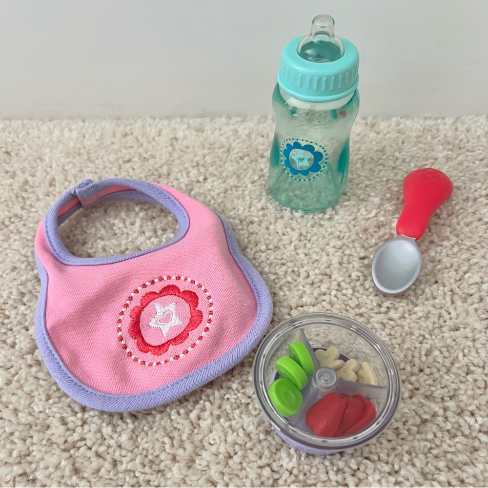 American Girl Bitty Baby feeding set